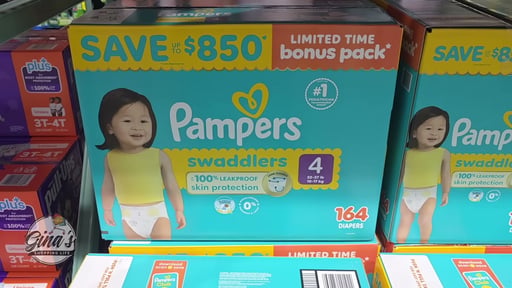 Pampers Swaddlers Size 4, 164 Count