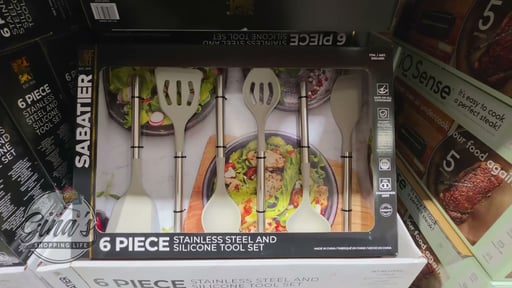 6-Piece Silicone Cooking Utensil Set with Stainless Steel Handles