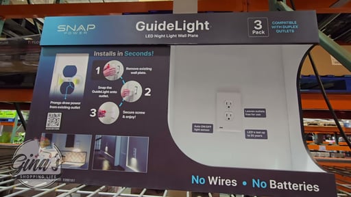 SnapPower GuideLight 2 Duplex LED Outlet Cover, 3-Pack