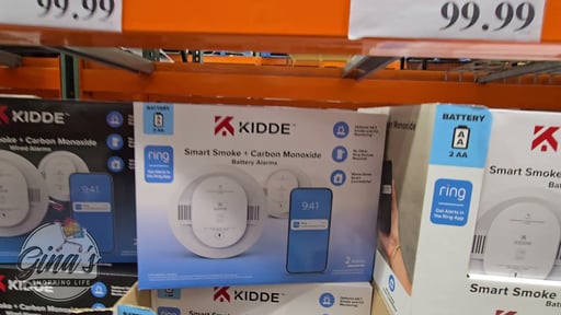 Kidde Smart Smoke and Carbon Monoxide Detector, Ring App Enabled, Hardwired, 2-Pack