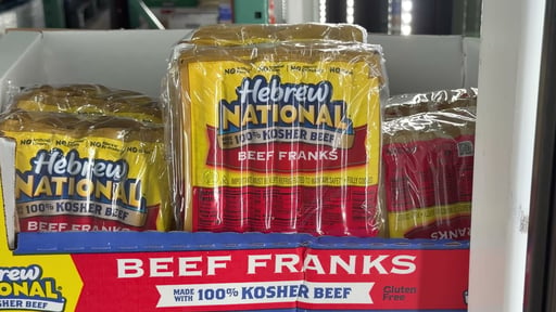 Hebrew National 8" Quarter Pound Beef Franks, 3.5 lbs