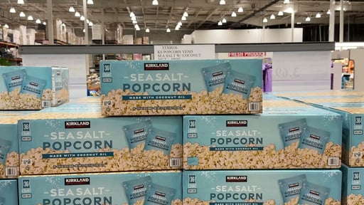 Kirkland Signature Sea Salt Popcorn with Coconut Oil, 36-Count x 0.65 oz (1.48 lb)
