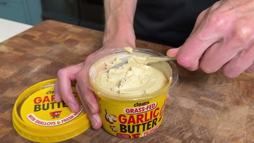 Churn Grass-Fed Garlic Butter