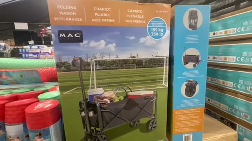 Mac Sports XL Folding Wagon with Brakes