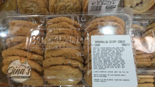 Kirkland Signature Marshmallow Crispy Cookie, 24 Count