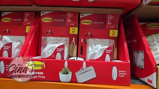 3M Command Hanging Hooks or Strips