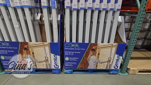 Cool(TM) Retractable Screen Door for Single Hinged Door
