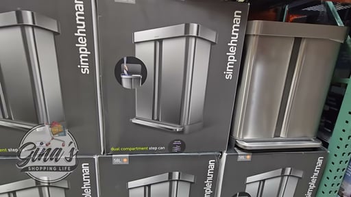 simplehuman 58L Dual Compartment Step Can