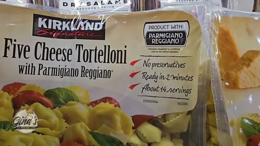 Kirkland Signature Five Cheese Tortelloni with Parmigiano Reggiano