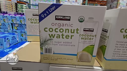 Kirkland Signature Organic Coconut Water 9/1 Liter