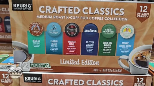 Crafted Classics Medium Roast K-Cup Pod Coffee Collection 72 Count