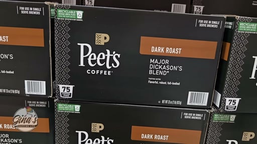 Peet's Coffee Major Dickason's Blend Dark Roast 75 Count K-Cup Pods