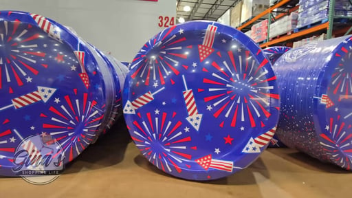 Pizazz Patriotic Paper Plates, 10", 100 Count