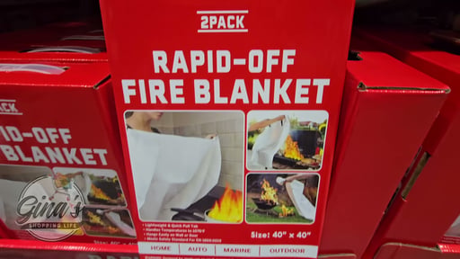 RAPID-OFF Fire Blanket 2-Pack