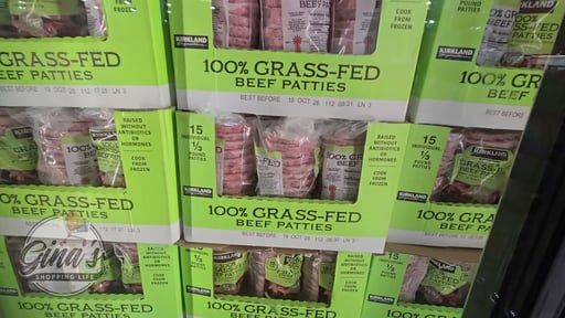 Kirkland Signature 1/3 LB Grass Fed Beef Patties 15 CT (5 LB)