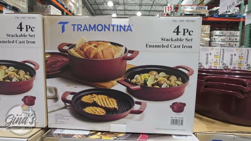 Tramontina Stackable Cast Iron 4-Piece Set