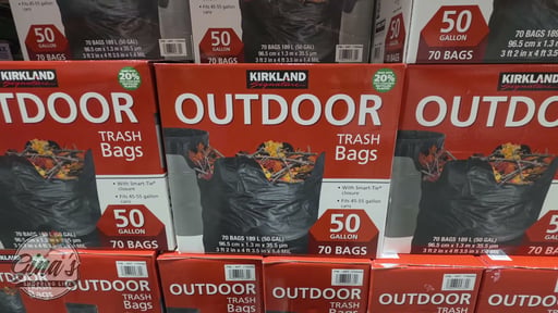Kirkland Signature Trash Bag 20% PCR 70ct 50 Gallon