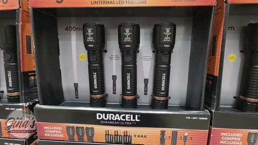 Duracell Durabeam Ultra 1600 Lumen Hybrid LED Flashlight, 3-Pack