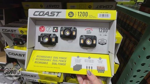 COAST 1200 Lumen Rechargeable Headlamp, 3-Pack