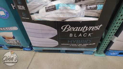Beautyrest Black Hybrid Pillows, Standard/Queen, 2-Pack