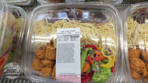 Honey Sesame Chicken with Noodles & Sauce