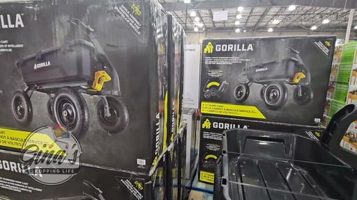 Gorilla 9 Cu Ft Dump Cart 16" Flat Free Tires