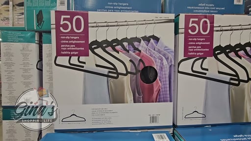 Flocked Non-Slip Hangers 1/8" Wide - 50 Pack