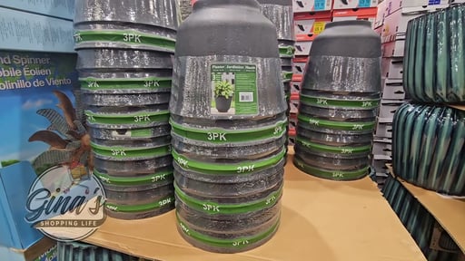 Round Resin Planter 3-Pack, 14.4" Diameter