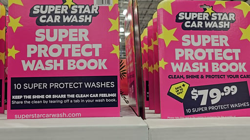 Super Star Car Wash Super Protect Wash Book (Non-Refundable)