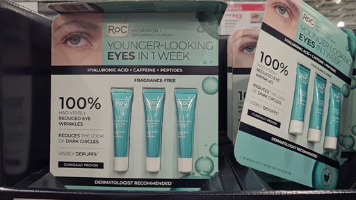 RoC Hydration+ Replumping Eye Cream, 3-Pack, 0.6 fl oz