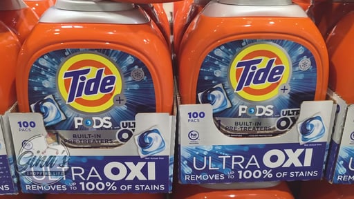 Tide Ultra OXI PODS Laundry Detergent, 100 Count (5.62 lbs)