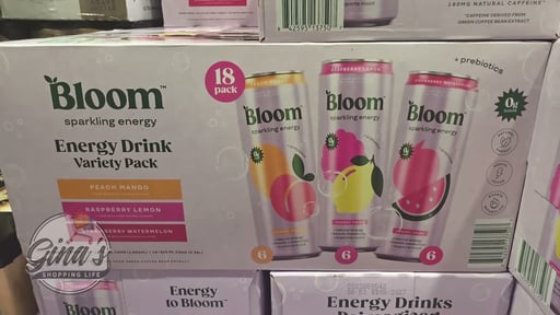 Bloom Sparkling Energy Variety Pack 18/12 oz