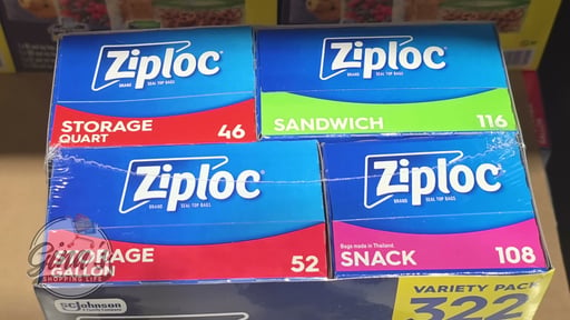 Ziploc Variety Pack 322 ct