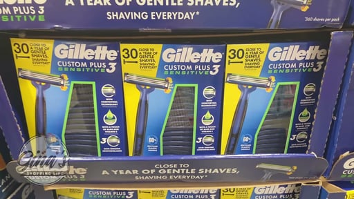 Gillette CustomPlus 3 Dispo Razor 30 ct