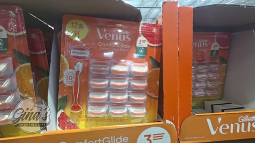 Gillette Venus Comfort Glide Sunny Citrus, 1 Razor + 12 Cartridges