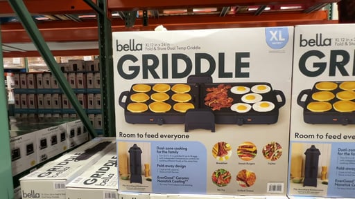 Bella XL Fold & Store Dual Temp Griddle