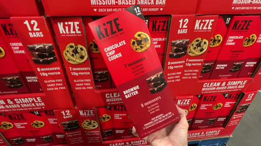 KiZE Variety Pack Brownie and Chocolate Chip 12 CT