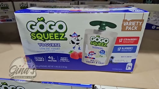 GoGo SqueeZ Yogurtz Pouches 24/3 oz