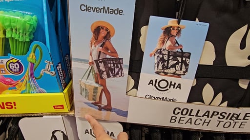 Aloha X CleverMade Collapsible Beach Tote