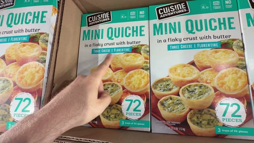 Cuisine Adventures Mini Quiche Florentine 72 ct