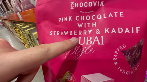 Chocovia Pink Chocolate Dubai Style 22 oz (1.37 lbs)