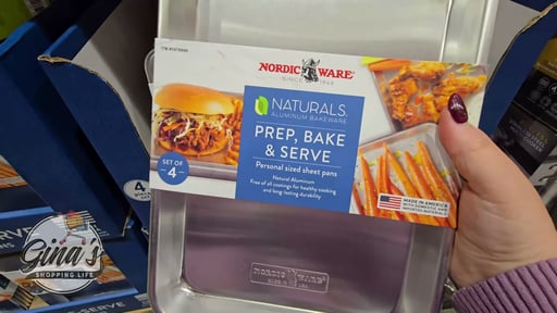 Nordic Ware Naturals Aluminum 1/6 Sheet Pan, 4-Pack