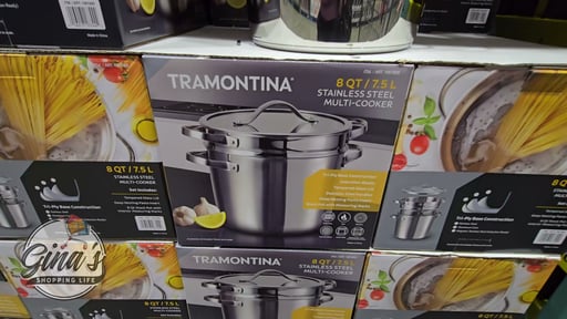Tramontina Stainless Steel 8-Quart Multi-Cooker with Pasta Insert
