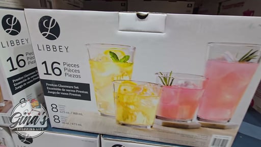 Libbey Preston Flare 16-Piece Tumbler and Rocks Glass Set