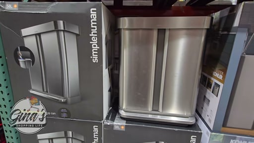 simplehuman 58L Dual Compartment Step Can