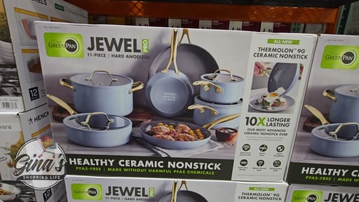 GreenPan Jewel Ceramic Non-Stick 11-Piece Cookware Set