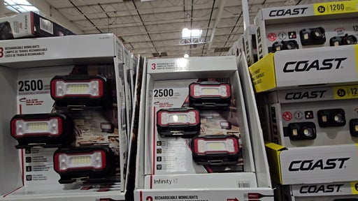 Infinity X1 2500 Lumen Rechargeable Worklight, 3-Pack