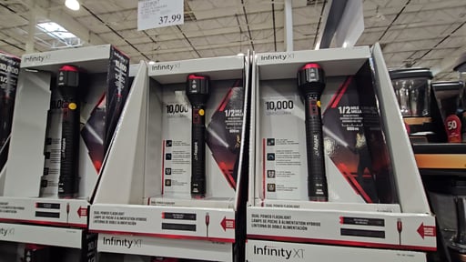 Infinity X1 10,000 Lumen Flashlight with Spot Beam