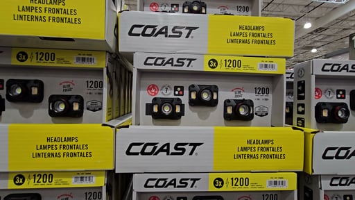 COAST 1200 Lumen Rechargeable Headlamp, 3-Pack