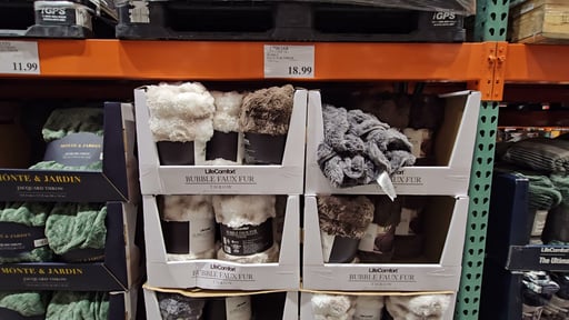 Life Comfort Bubble Faux Fur Throw 60" x 70"
